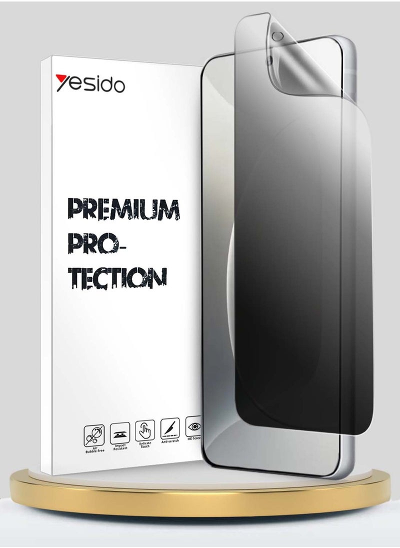 Raxoom Honor 300 5G 2024 Yesido Premium Hydrogel Anti Spy / Anti Privacy Film Thin and Flexible Screen Protector (MSHFMP) â€“ Clear | Privacy Protection, Anti-Scratch, Self-Healing, Bubble-Free, Full Coverage for Honor 300 5G - Image 1