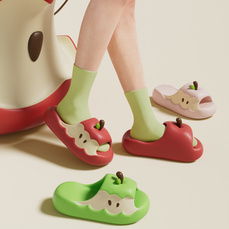 New Original Apple Pattern Unisex Slides 2026 Spring Summer - Image 1