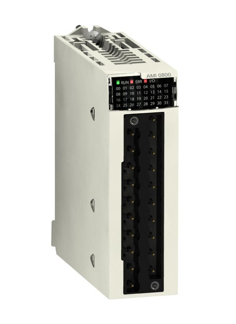 Schneider PLC Modicon M340_ non-isolated analog input module X80 - 8 inputs - fast speed_ [BMXAMI0800]