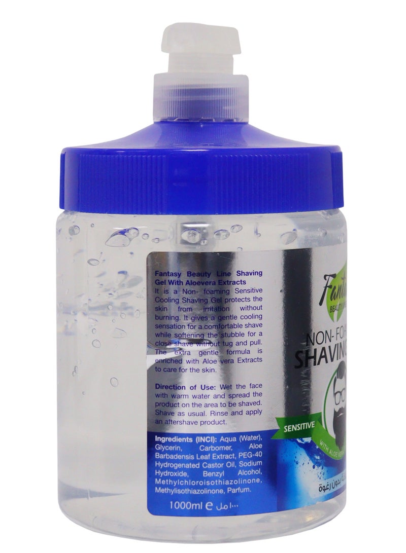 Fantasy BEAUTY LINE Ultimate Fantasy Shaving Gel 1000ml Pump - Smooth Shave Every Time! - Image 2