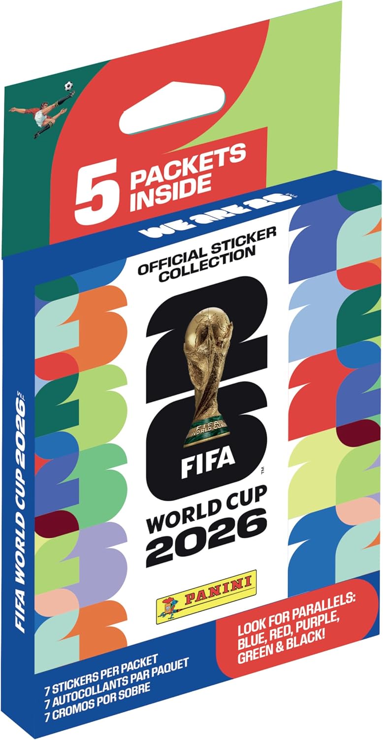 2026 بانيني ملصقات كأس العالم FIFA إيكو بلاستر – 5 مجموعات ملصقات رسمية