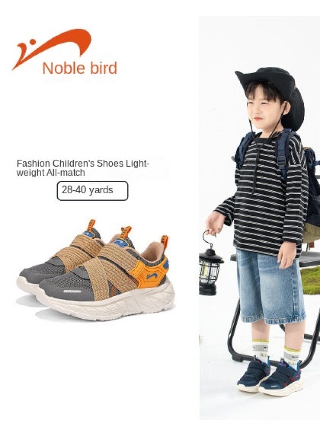 Noble bird أحذية رياضية سهلة الارتداء للأولاد 2025، أحذية جري خفيفة الوزن للفتيات، نمط الربيع والخريف للأطفال - Image 1