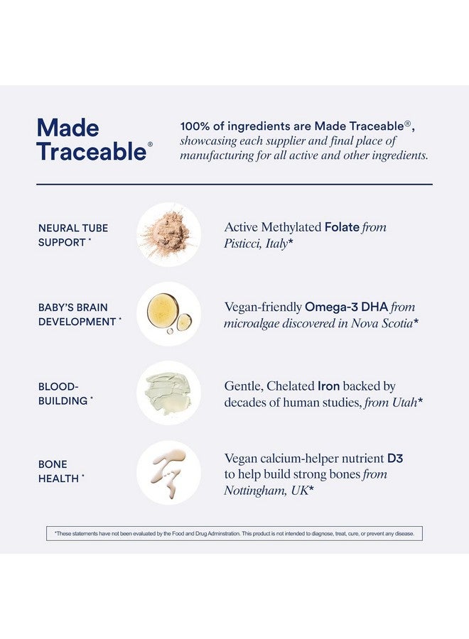 Ritual Essential for Women Prenatal Multivitamin: Folate & Choline for Neural Tube Support, Omega-3 DHA for Fetal Brain Development, Iron, Calcium-Helper D3 & K2, Non-GMO, Vegan, Citrus, 30 Days - Image 4