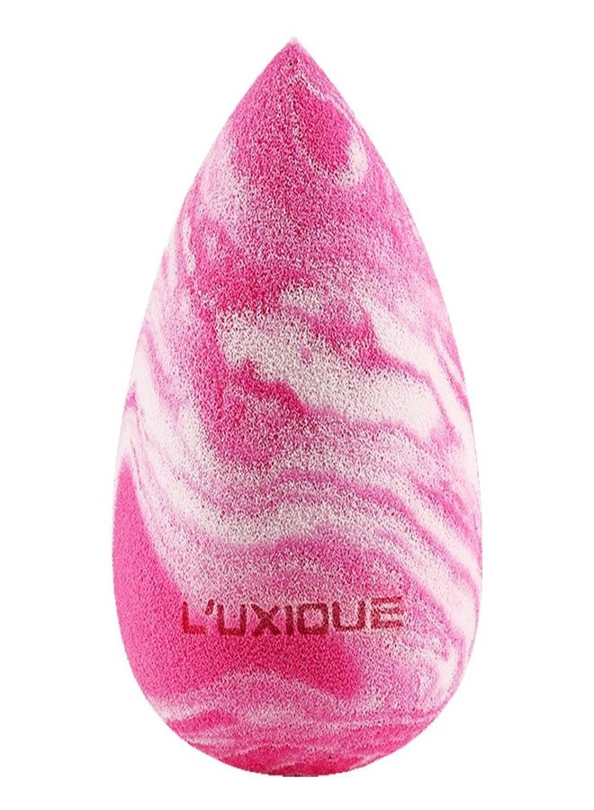 LUXIQUE Luxe Beauty Blender Pink | Latex-Free Makeup Sponge for Foundation, Concealer, and Blending | Unisex Beauty Tool for Smooth Finish | Soft, Reusable Sponge Applicator - Image 1