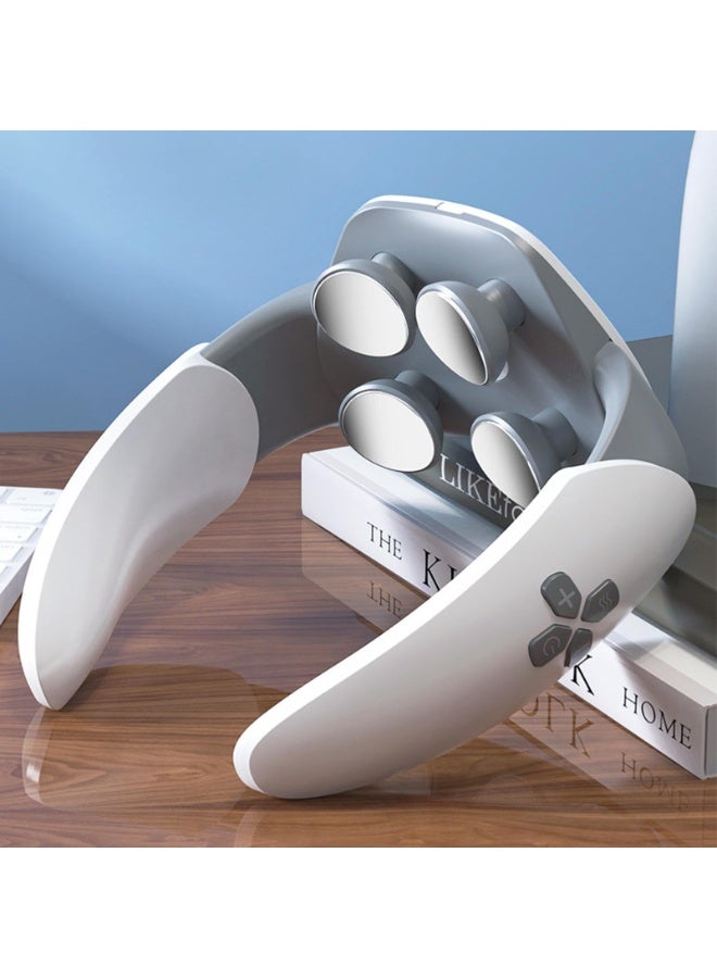 Bukela Heated Neck Massager | Portable Neck Massagers, Hot Compress Protect Massage Tools, Neck Instrument, 6 Modes, 7 Speeds Intensity Tissue Massage - Image 2