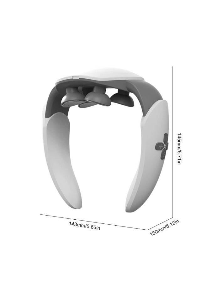 Bukela Heated Neck Massager | Portable Neck Massagers, Hot Compress Protect Massage Tools, Neck Instrument, 6 Modes, 7 Speeds Intensity Tissue Massage - Image 4