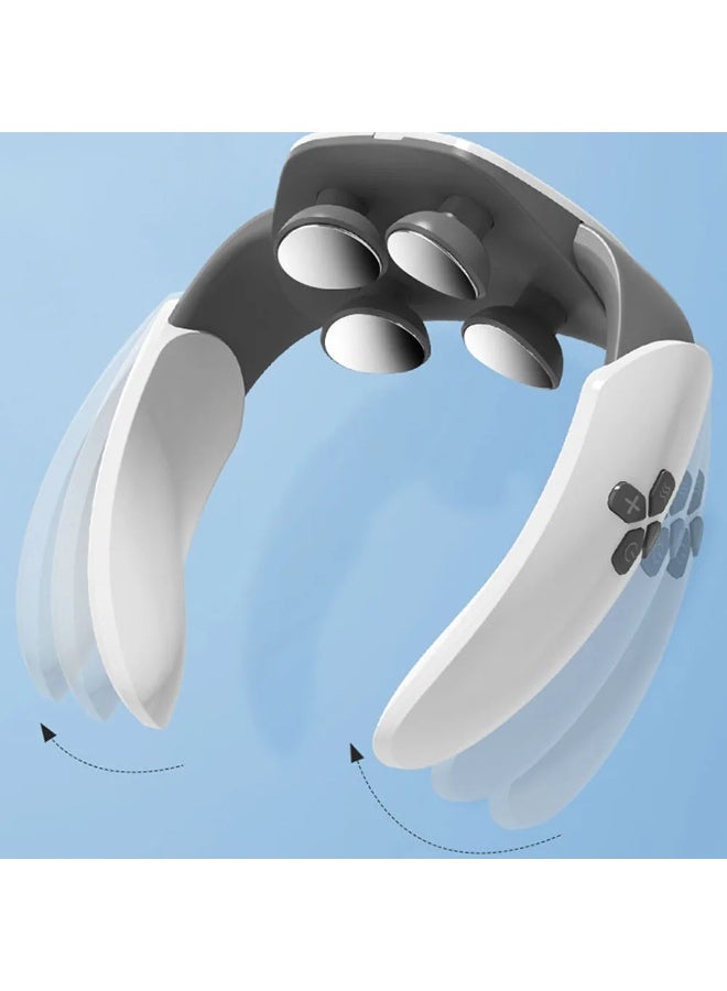 Bukela Heated Neck Massager | Portable Neck Massagers, Hot Compress Protect Massage Tools, Neck Instrument, 6 Modes, 7 Speeds Intensity Tissue Massage - Image 5