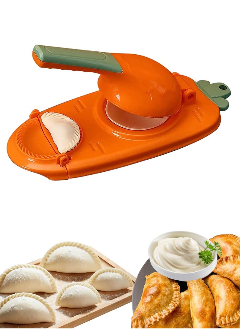 QUTOOB - Pie and Dumpling Maker, Dough Presser and Dough Skin Wrapper Mould, Perfect For Dumplings, Ravioli, Tortillas, Burritos, Baking Mold For Empanada, Dumpling Maker For Fruit pies and Chicken Patties - Image 1