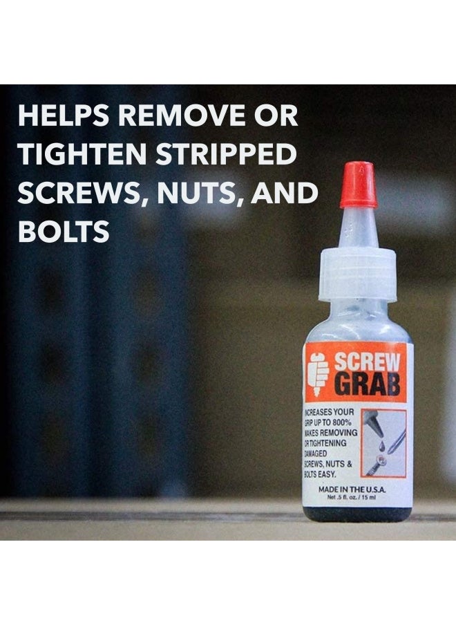 Generic - Solder It Screw Grab 05 Oz Quick Dry Liquid Paste Stripped Screw Remover Screw Extractor Set In A Bottle Anti Seize Compound Creates Up To 800 Positive Grip Home Improvement Essential - Image 1