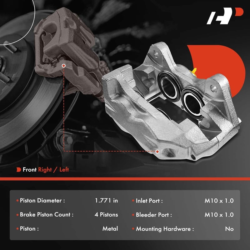 A-Premium Brake Caliper Assembly for Toyota 4Runner 1996-2002 Front Left Driver Side - Image 2