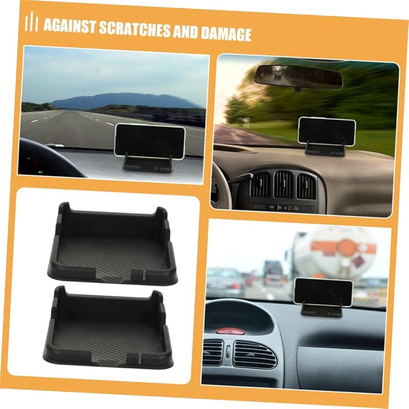 2Pcs Universal Car Dashboard Mat Holder For Keys And Sunglasses Easy Installation - Image 4