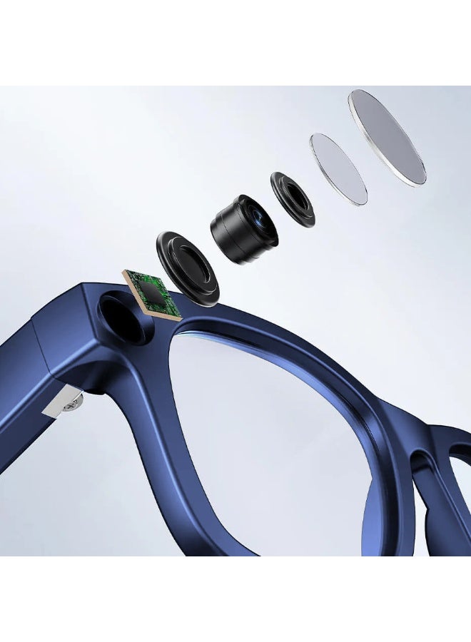 AI Smart Glasses with 8MP Camera, Real-Time Translation, Wireless Calls, Bluetooth and Wi-Fi Transfer, Android Compatible Design for Travel, Work, and Daily Hands-Free Use - Image 4