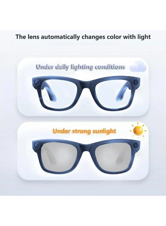 AI Smart Glasses with 8MP Camera, Real-Time Translation, Wireless Calls, Bluetooth and Wi-Fi Transfer, Android Compatible Design for Travel, Work, and Daily Hands-Free Use - Image 3