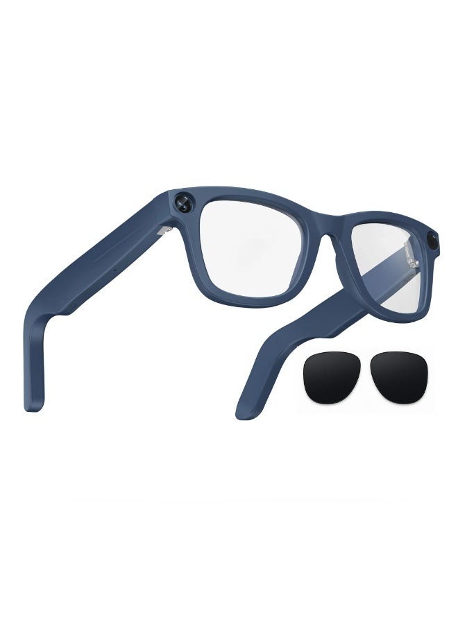 AI Smart Glasses with 8MP Camera, Real-Time Translation, Wireless Calls, Bluetooth and Wi-Fi Transfer, Android Compatible Design for Travel, Work, and Daily Hands-Free Use - Image 1