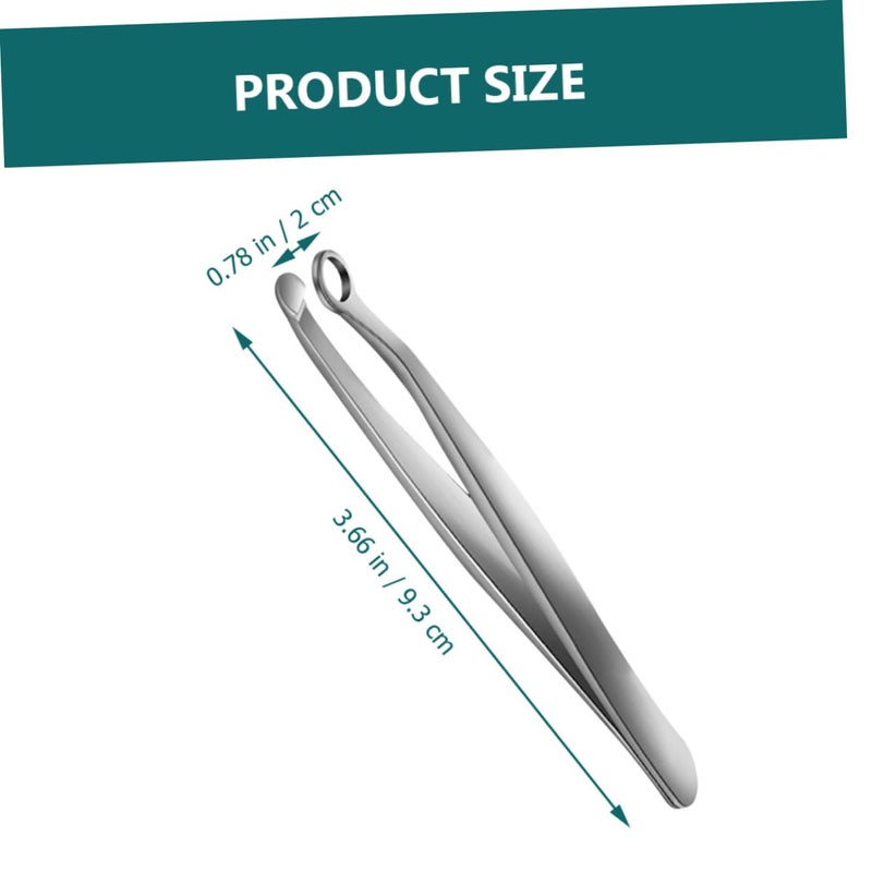 Stainless Steel Nose Hair Trimmer Safe Rounded Head Portable Grooming Tool for Men - Image 3