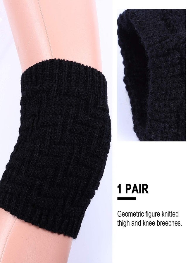 PRETYZOOM Knit Knee Sleeve Knee Warmers Knee Brace Pads Knee Support Sleeve Leg Warmers for Running Fitness Cycling - Image 5
