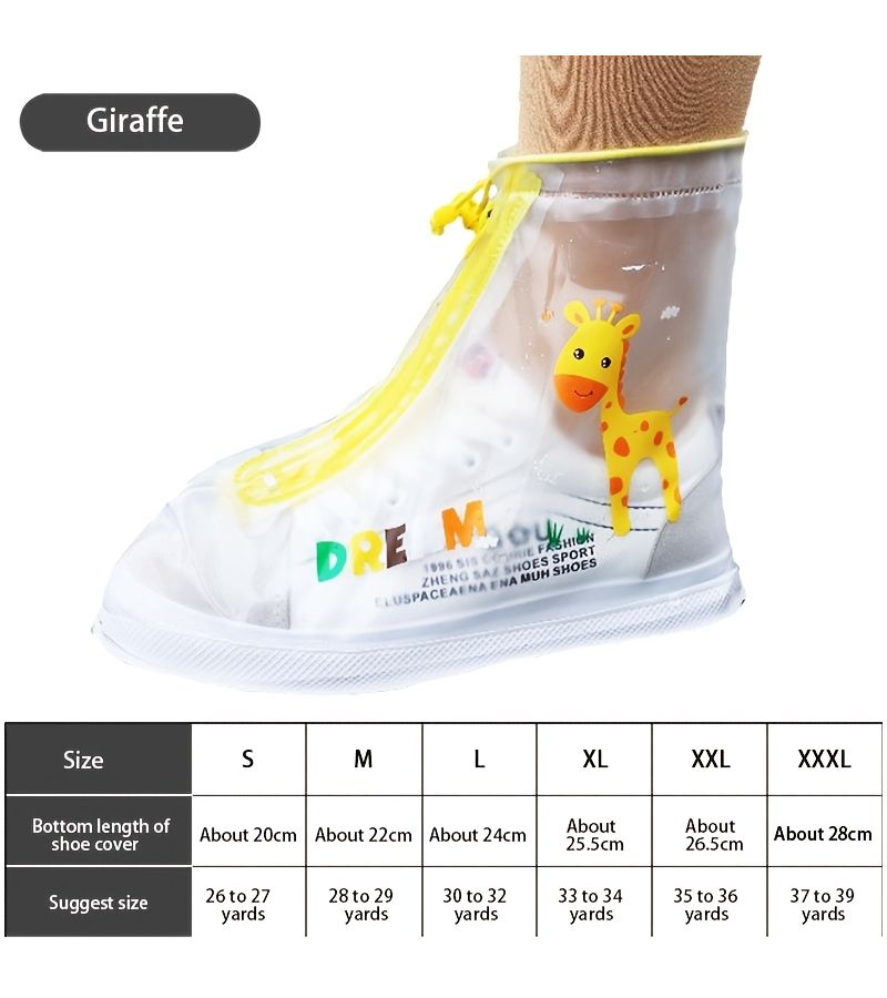 Horned Beast Rainy Day Shoe Protectors Waterproof Anti Slip Thickened Durable for School - Image 2