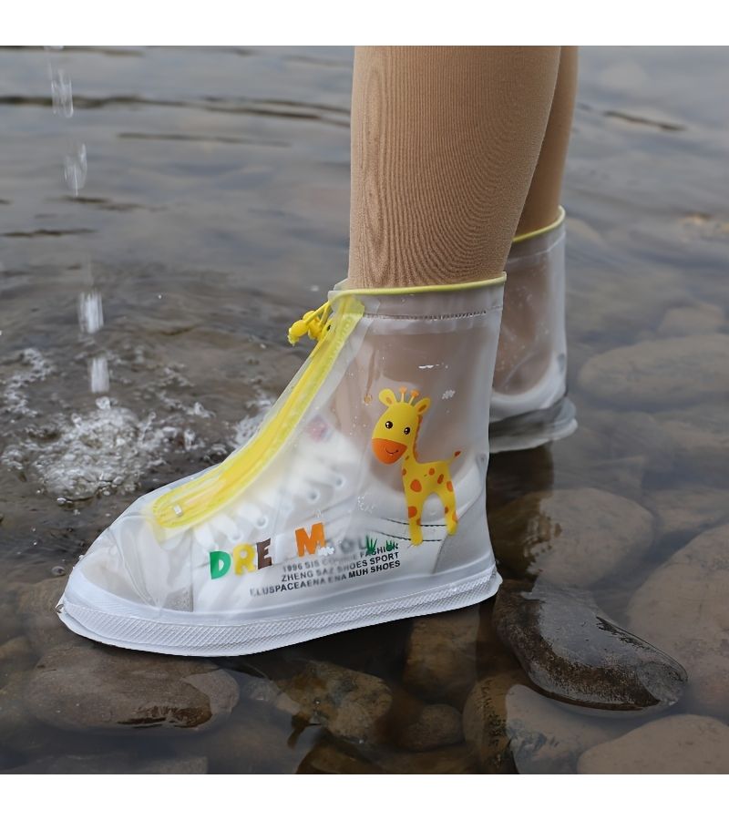 Horned Beast Rainy Day Shoe Protectors Waterproof Anti Slip Thickened Durable for School - Image 1