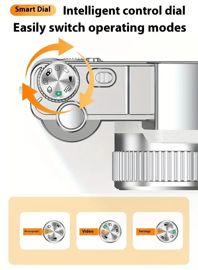 Makrystorm 5K Digital Camera, 68MP Point and Shoot Camera for Photography – Includes 64GB SD Card, 16X Zoom，Vlogging Camera for Beginners & Gift - Image 4