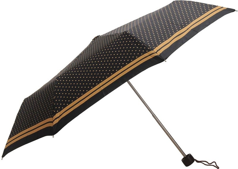 April Lux Umbrella Yellow Polka Dot Black  - Image 1