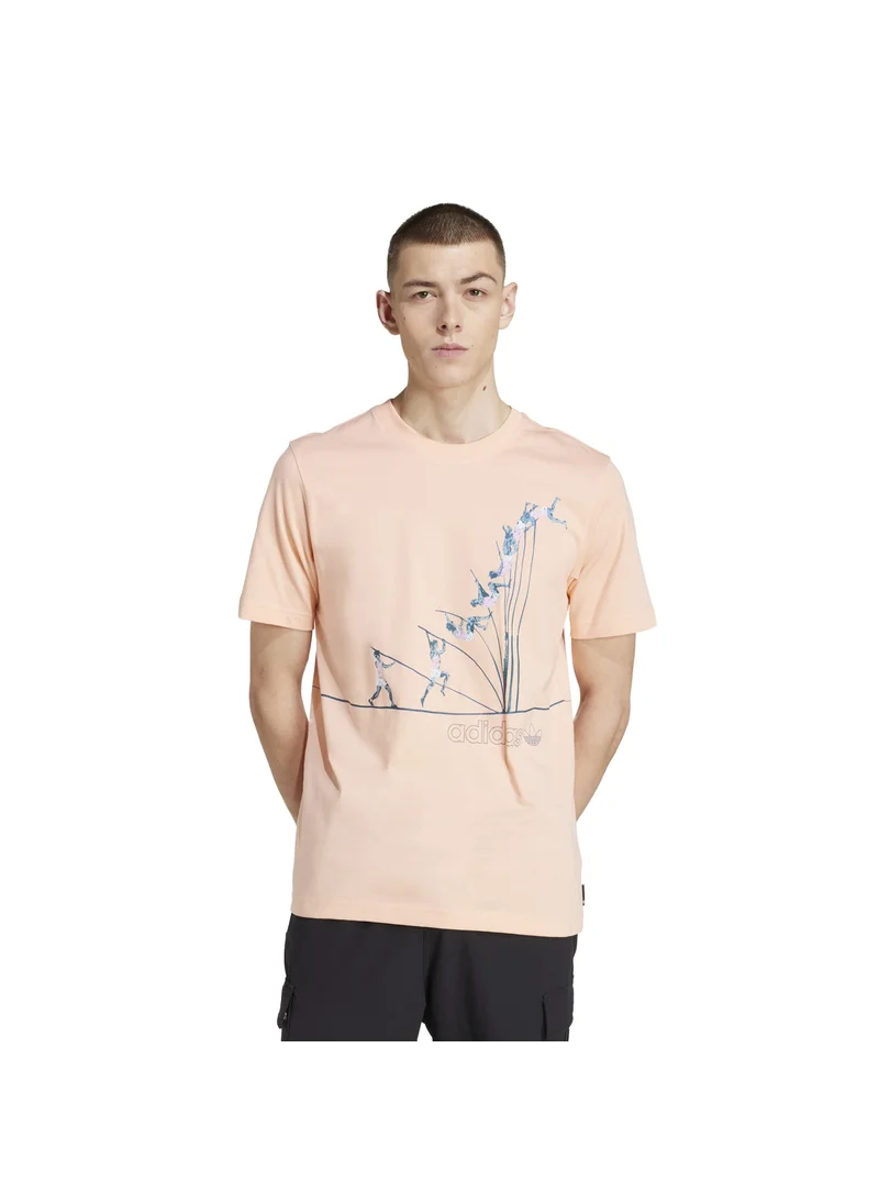 اديداس adidas Q12 TS POLE Pink Originals Men T-SHIRTS