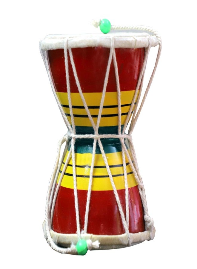 ANACOS 12cm Damroo Shiva Damru Classical Indian Folk Dumroo Musical Instrument Damaru - Image 1