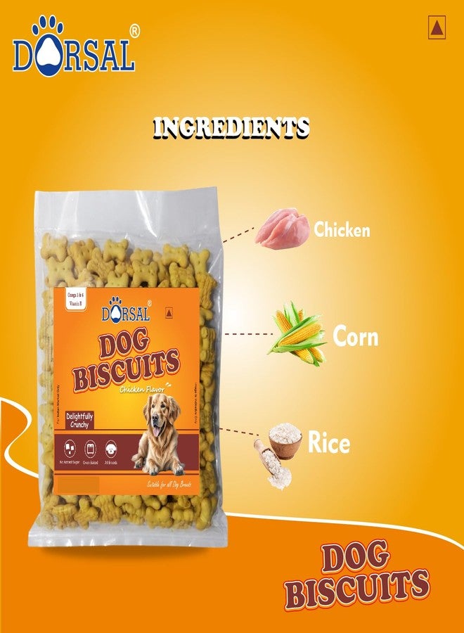 Dorsal Real Chicken Dog Biscuit 2kg (1kg + 1kg) Combo Offer - Image 2