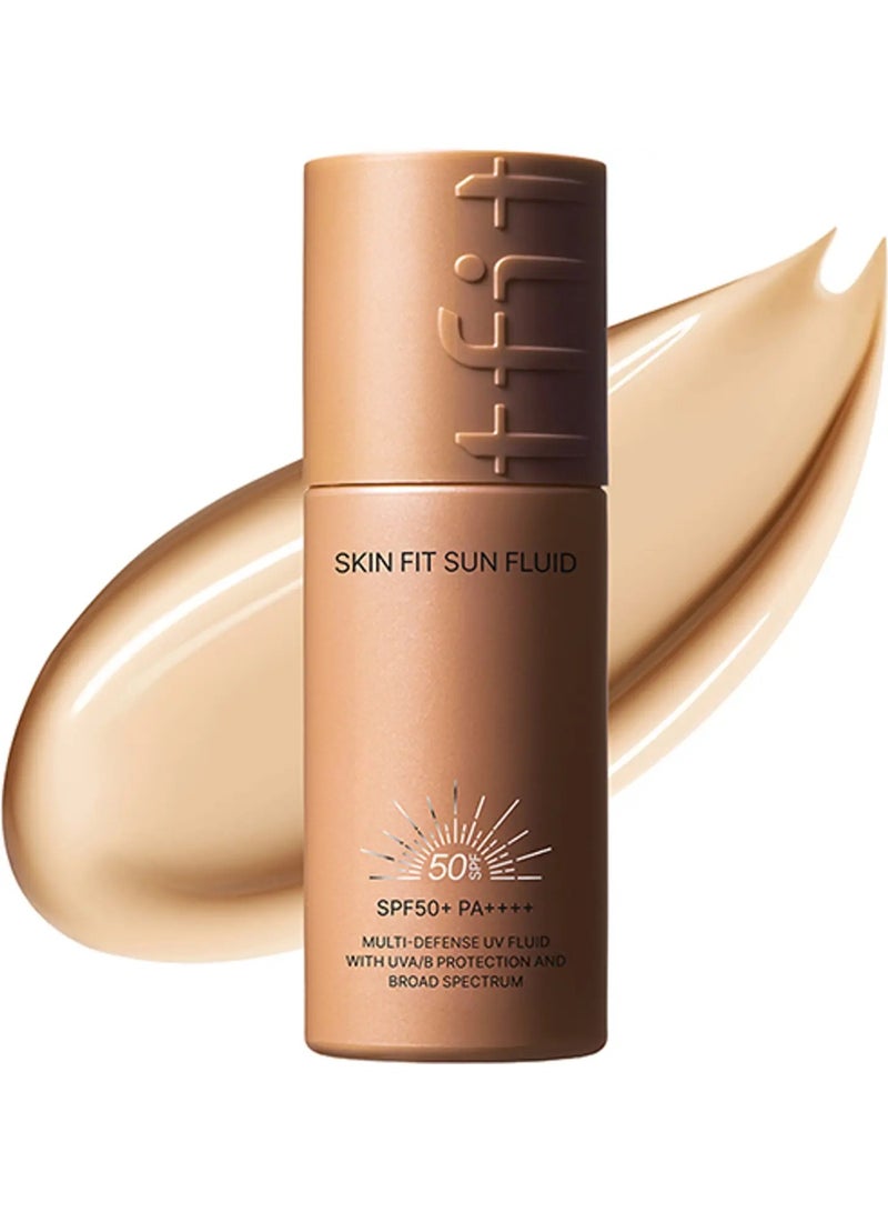 TFIT Sunscreen - SPF 50+ PA++++ Skin Fit Sun Fluid Hydrating Daily Sun Care SPF50+ PA++++ (50ml) - Image 4
