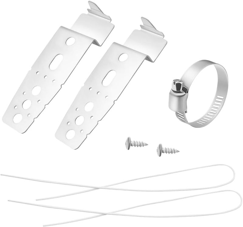 Beaquicy 5001DD4001A Dishwasher Mounting Bracket Kit - Replacement for L-G Dishwasher - This kit includes 2 mounting brackets,2 wires,2 screws,a hose clamp, and instruction sheet - Image 1