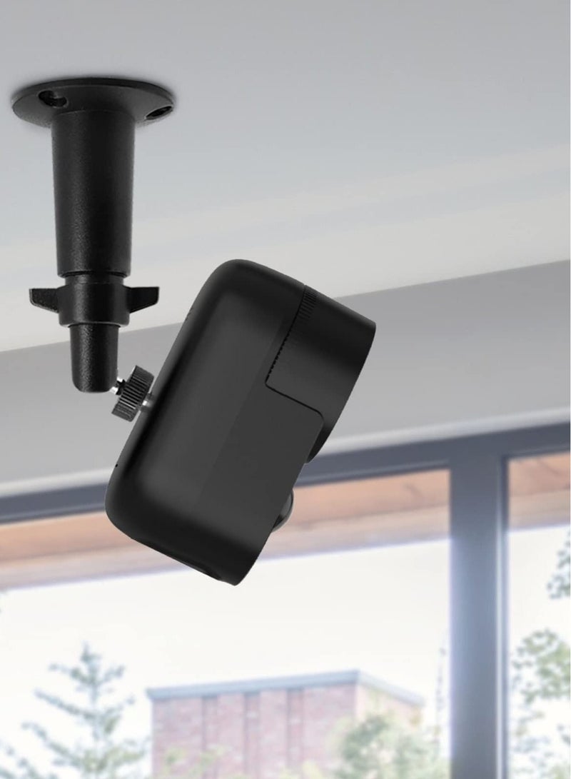 Captaintech 2-pack Camera Bracket, Rust Resistant Waterproof Security Wall Mount Bracket, Adjustable Indoor/outdoor Security Metal Wall Mount Bracket Compatible with Various Standard 1/4 Mount Cameras (black) - Image 4