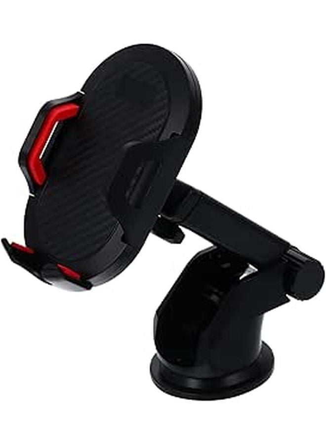 Universal Magnetic Car Phone Holder With Air Vent Mount And Suction Cup Adjustable For Navigation Hands Free Driving Red - Image 1