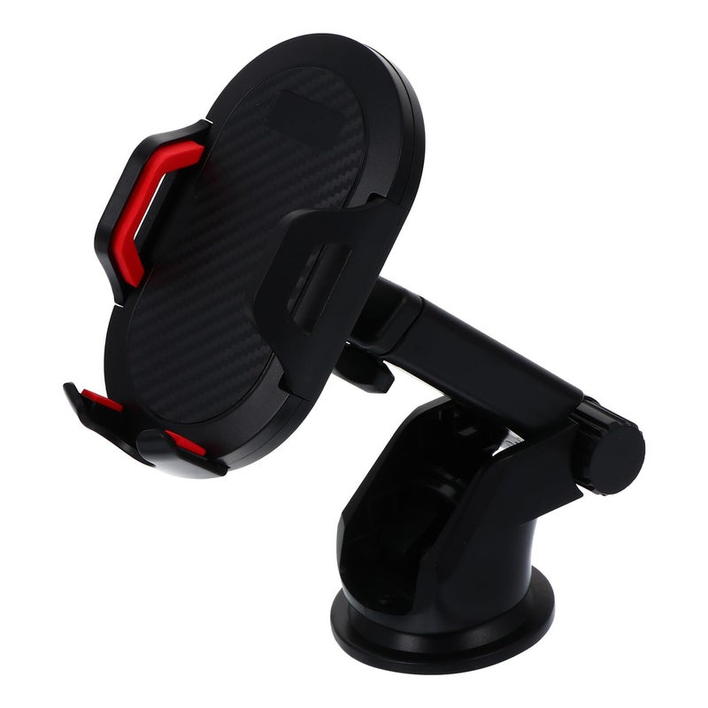 Universal Magnetic Car Phone Holder With Air Vent Mount And Suction Cup Adjustable For Navigation Hands Free Driving Red - Image 2