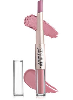 Seven Seas Lip Duo 2 In 1 Lipstick Matte Finish 2 in 1 Duo Liquid Lipstick with Matte Finish and Moisturizing Gloss  monza