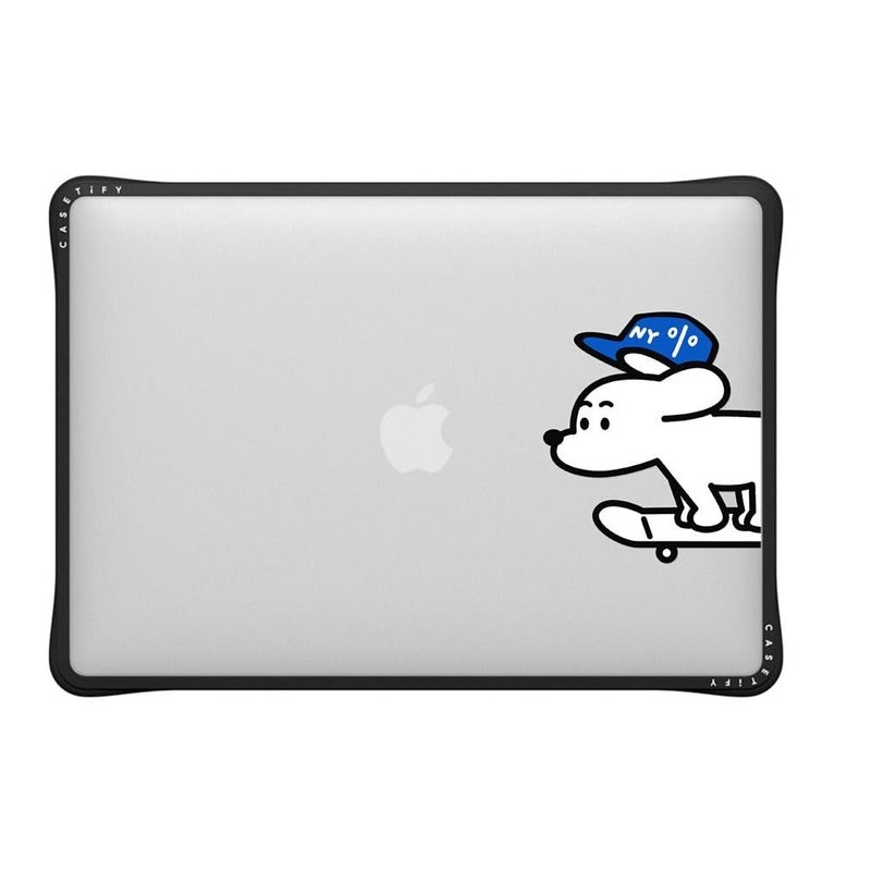 CASETiFY Impact MacBook Air 13 M1Intel Case Cushioned Impact CornersScratchResistantAntiSlip Grip Skater John Standard Clear Black