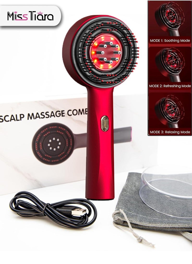 MissTiara Upgrade 2 in 1 Hair Oil Applicator，Electric Hair Brushes for Hair Growth,Hair Oil Applicator Scalp Massager,IPX7 Waterproof Oil Dispenser for Hair  - Image 1