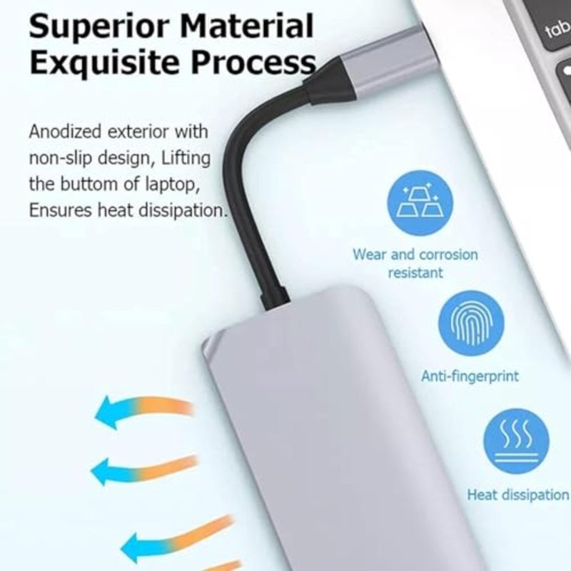 محول USB C إلى HDMI VGA 4 في 1، محطة إرساء تحويل متعددة المنافذ USB-C مع 4K HDMI، 1080P VGA، USB3.0، منافذ شحن PD، متوافقة مع MacBook Pro/Air، iPad Pro، إلخ. - Image 3