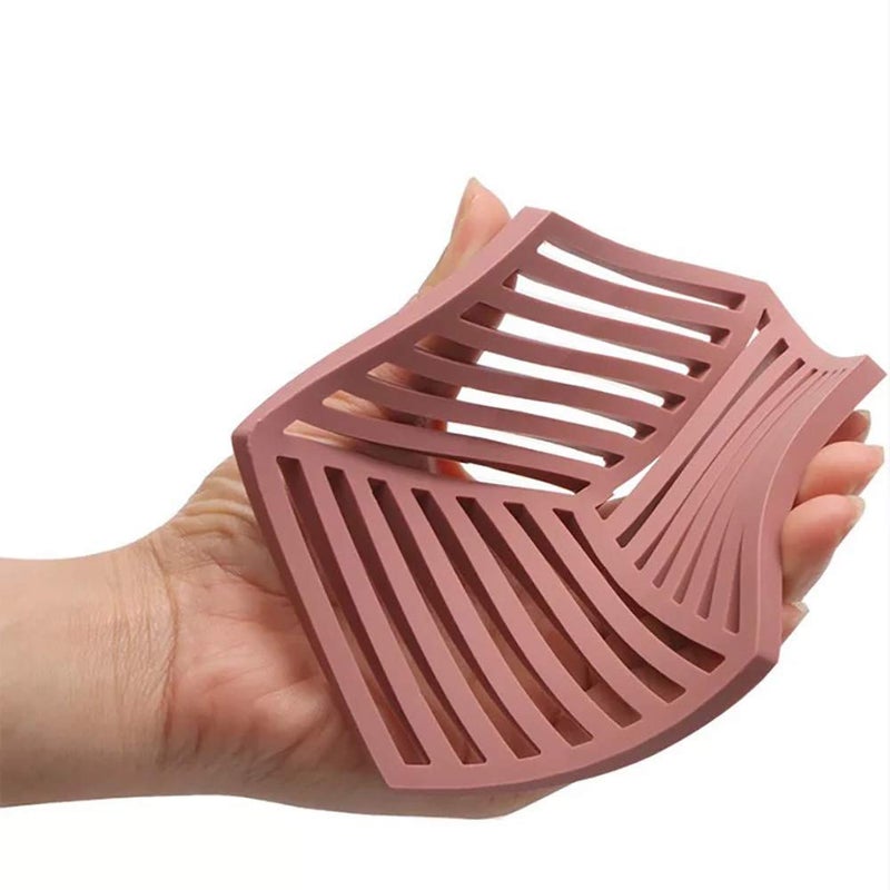 Hari Silicone Trivets Coaster/Pot Holder/Placemat for Home Kitchen and Dining Table (Multicolour, 16x16 cm) - Set of 4 - Image 4