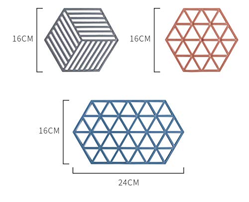 Hari Silicone Trivets Coaster/Pot Holder/Placemat for Home Kitchen and Dining Table (Multicolour, 16x16 cm) - Set of 4 - Image 3