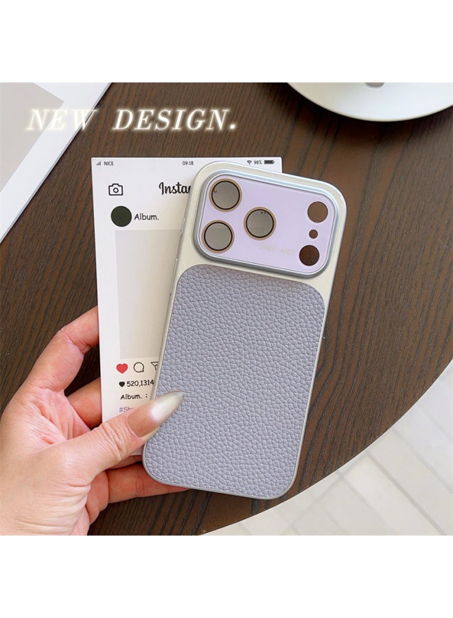 Large Window Design With Lychee Texture, Instantly Transforms Into A 17-inch Case, Suitable For Apple 16 Pro Max Phone Case, Full Protection Against Drops, Compatible With Apple 15/14 Leather