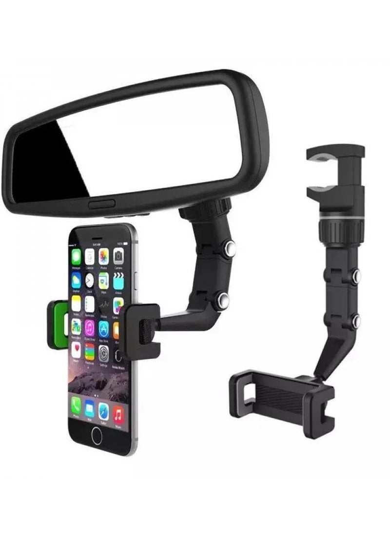 ELTRAZONE BASTEC mobile phone holder for car mirrors with 360-degree control BC945 - Image 2