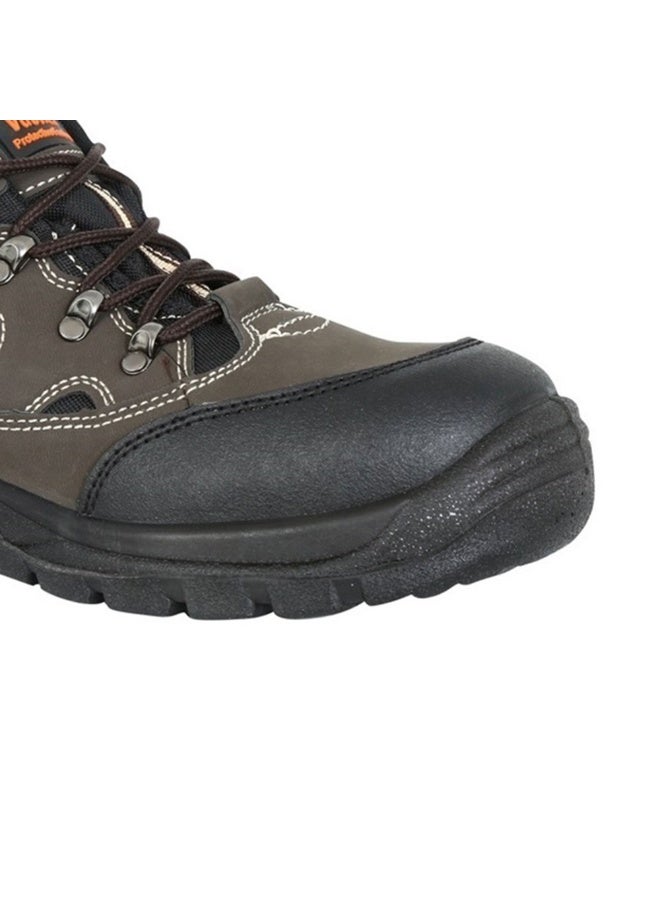 Vaultex MSR High Ankle Safety Shoes, Action Nubuck Leather, Brown, 41  - Image 4