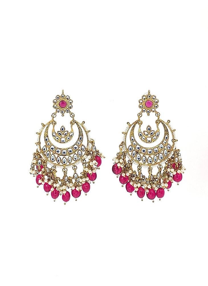 GOHONA - GOHONA Bollywood Style Indian Traditional Jhumka Earring for Women - Image 1