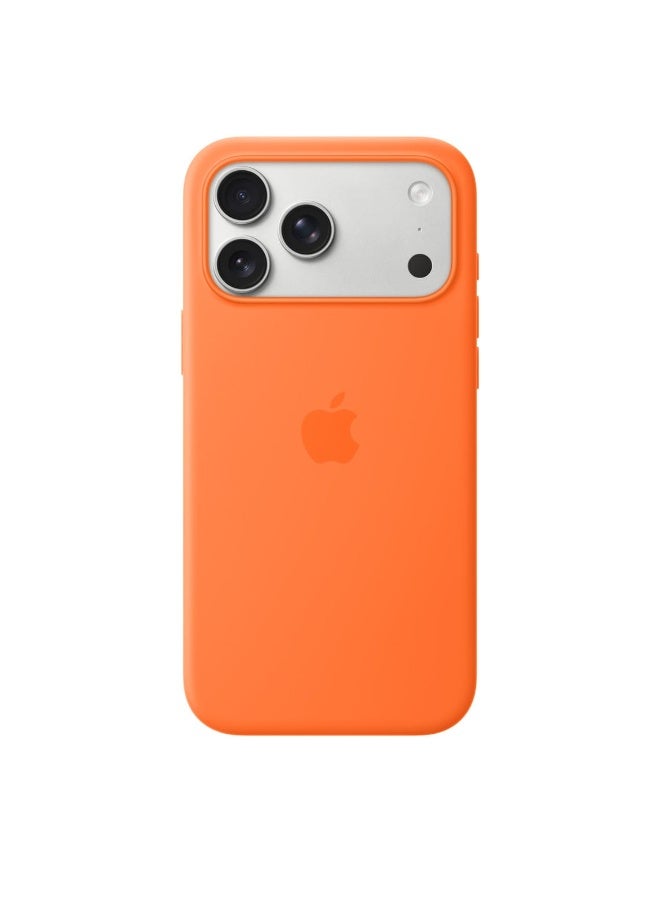 ROFEE iPhone 17 Pro Max Silicone Case with MagSafe – ORANGE​​​​​​​ - Image 3