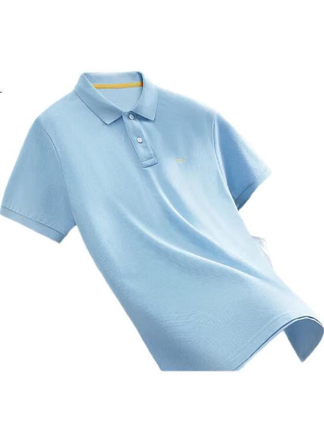 Septwolves Men's Short Sleeve Polo Shirt With Turn-down Collar, Cool Feeling, Antibacterial, Solid Color, Business Casual, Colorful Polo Shirt - Image 3