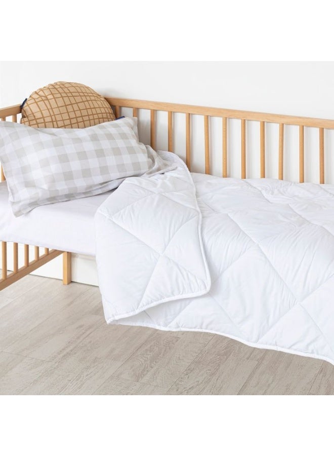 Kunzita Home Children's quilt with microfiber filling (95x145) with a 35x50 pillow - white - Image 4