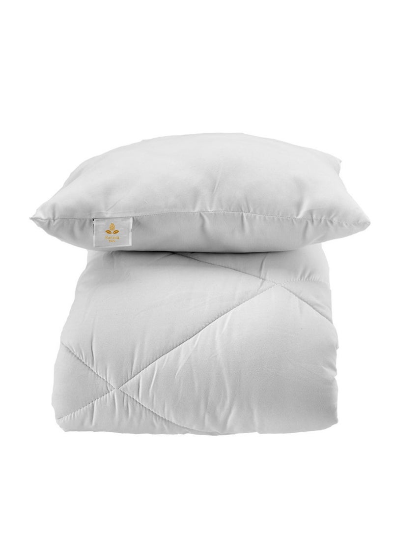 Kunzita Home Children's quilt with microfiber filling (95x145) with a 35x50 pillow - white - Image 5