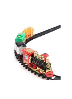 Generic 21 PIECES REMOTE CONTROL BIG TRAIN SET WITH REAL SMOKE AND SOUND (Multicolor)  - Image 1