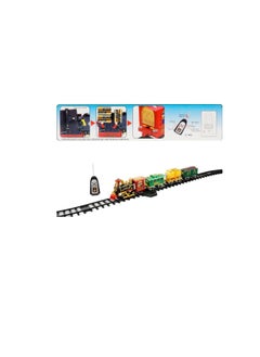 Generic 21 PIECES REMOTE CONTROL BIG TRAIN SET WITH REAL SMOKE AND SOUND (Multicolor)  - Image 2