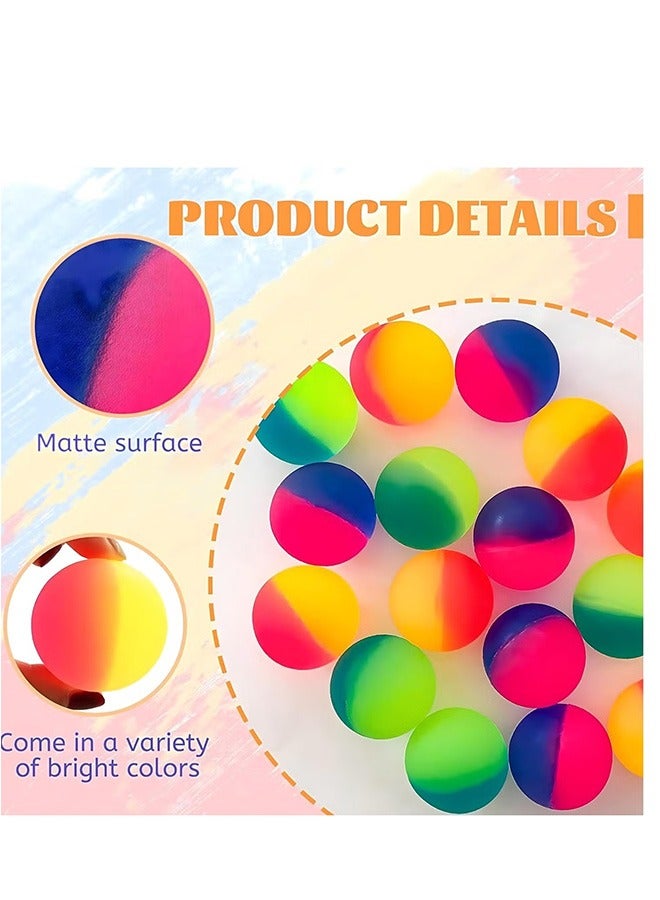 12 Bouncy Balls,12 Smiley Face Rainbow Spring, 12 Flashing Gyro Spinner, Party Supplies Spinning Tops, Multi Colors for Kids Birthday Party Favors Carnival Prizes