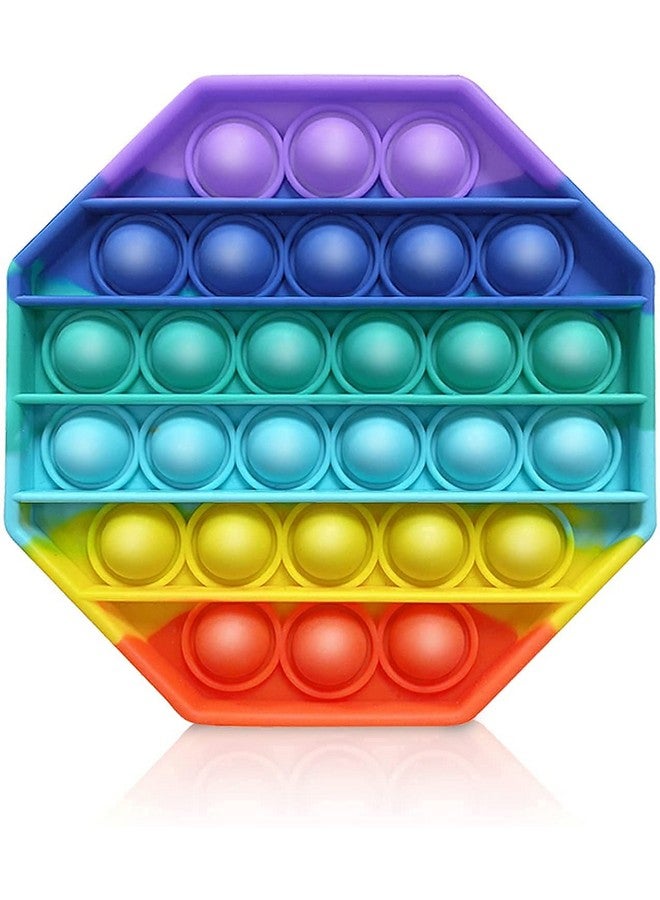 SEAHELTON SEAHELTON Pop It Fidget Toys, Big Push Pop Its Bubble Fidget Sensory Toy, Autism Special Needs Silicone Stress Relief Toys for Girls, Boys, Kids, Adults (Octagon)  - Image 1